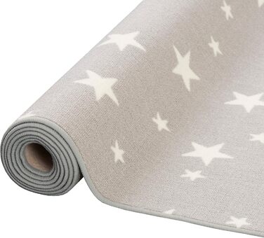 Дитячий ігровий килимок Snapstyle Stars Grey, 24 розміри, 80x160 см