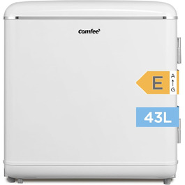 Холодильник Comfee RCD50WH2EURT(E) 47 л, Ретро-дизайн, Білий, для офісу та дому, Клас E