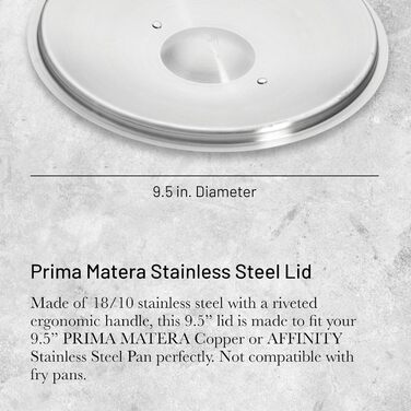 Кришка для каструлі De Buyer з нержавіючої сталі з чавунною ручкою, діаметр 16 см, срібляста, арт. 3709.16N