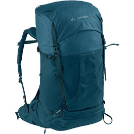 Туристичний рюкзак VAUDE Brenta 446л, водовідштовхувальний рюкзак для жінок та чоловіків, зручний трекінговий рюкзак з інтегрованим чохлом від дощу, практичне розділення (один розмір, Blue Sapphire)