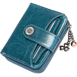 Гаманець SENDEFN Жіночий маленький, гаманець Жіноча натуральна шкіра, з відділенням для монет Невеликий гаманець на блискавці Тримач картки з блокатором RFID
