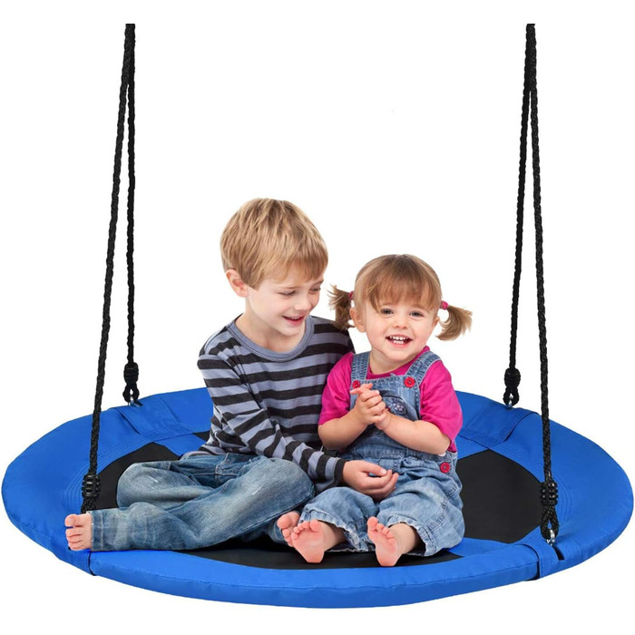 Шоукель DREAMADE для саду: регульована висота, діаметр 100 см, до 150 кг, для дітей та дорослих (блакитний)