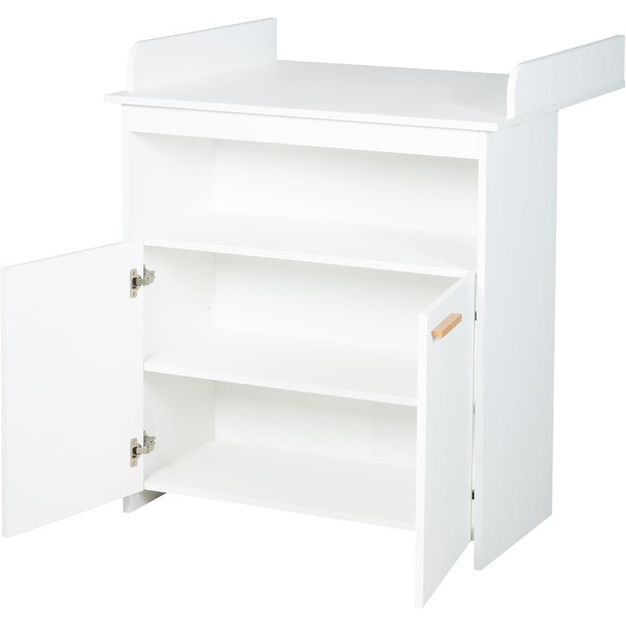 Комод-пеленальник Roba 'Антон' білий, з пеленальним столиком, 2 дверцята та 1 полиця, висота пеленального майданчика 90 см