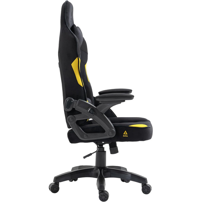 Ігрове крісло KRAKEN CHAIRS - чорно-жовте, ергономічне, для геймерів, вантажопідйомність 130 кг