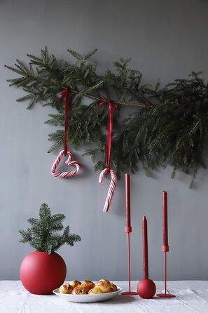 Ваза для квітів Cooee Design Ball, 20 см, червоний колір (Dusty Red)