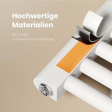 Рушникосушарка EMKE Badheizkörper 1000x400 мм, біла, 356W