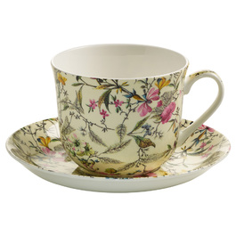 Чашка для чаю з блюдцем Maxwell & Williams Summer Blossom KILBURN, фарфор, 17,5 х 17,5 х 9 см, 480 мл