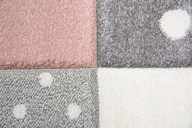 Дитячий килимок Ігровий килимок Дитячий килимок Дівчинка з серцем Зірка Рожевий Кремово-сірий Розмір 200 см Круглий 200 см Круглий Рожевий Кремово-сірий