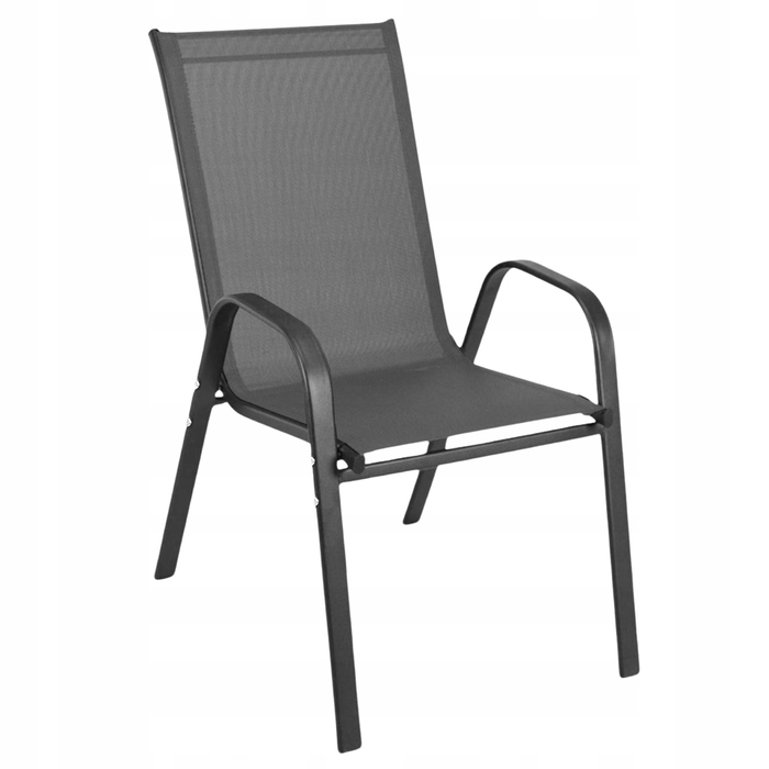 Комплект садових меблів Zolta, метал, сірий, 7 предметів