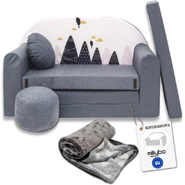 Дитяче крісло-диван 3в1 з функцією ліжка для дівчаток та хлопчиків. Крісло-мішок, дитяче ліжко, крісло-трансформер для дитячої кімнати (Ax2)