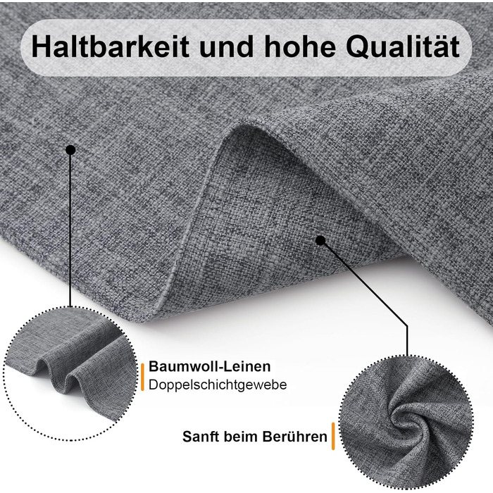 Текстильні серветки для столу Homaxy, 4 шт., темно-сірі, стійкі до високих температур, нековзні
