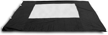 М з 4 бічними панелями - високоякісний дизайн - водонепроникний дах з ПВХ-покриттям - 270 г/м з сумкою для перенесення та аксесуарами - колір чорний, 3x3