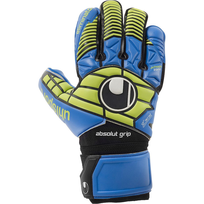 Рукавички uhlsport ELIMINATOR ABSOLUTGRIP HN (11.0, чорний / синій / зелений колір)