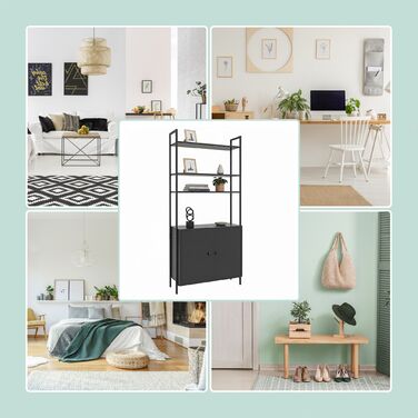 Стелаж Relaxdays з нижньою шафкою