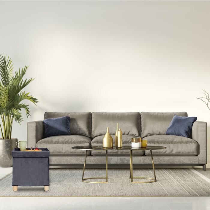 Зручний пуф Relaxdays з підспівателем