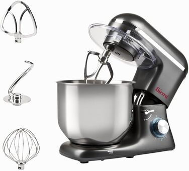 Кухонний комбайн Girmi IM46: 1800 Вт, 8 л, 6 швидкостей, чаша з нержавіючої сталі, пульс-режим, аксесуари