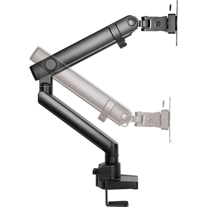 Кріплення для монітора ICY BOX IB-MS313-T: підходить для моніторів до 32 дюймів (до 8 кг), VESA 75x75/100x100, сталевий, регульований, для кріплення на стіл