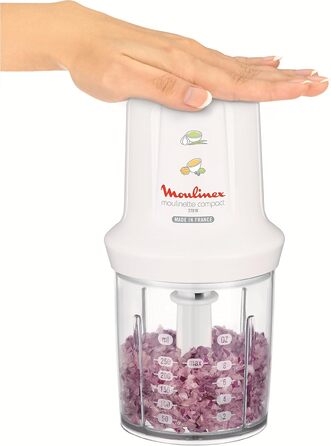 Подрібнювач Moulinex Mini Chopper Elektro Moulinette DJ300110 - компактний, 270 Вт, білий