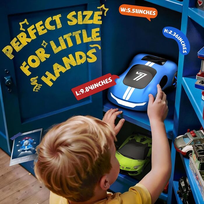 RC Авто на радіокеруванні Stunt Car з світлом та димом, 2.4GHz, для дітей від 6 років, блакитний