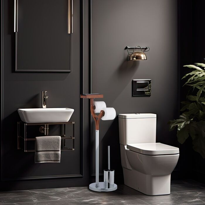 Набір аксесуарів для туалету Relaxdays (настінний/підлоговий)