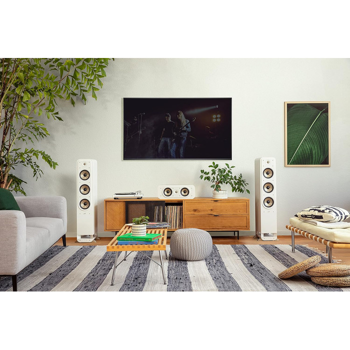 Центральний динамік Polk Audio Signature Elite ES30, висока роздільна здатність, Dolby Atmos, DTSX, білий