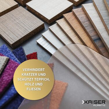 Захисна підкладка для столу Kaiser, прозора, 115x135 см - захист від подряпин, антиковзаюча