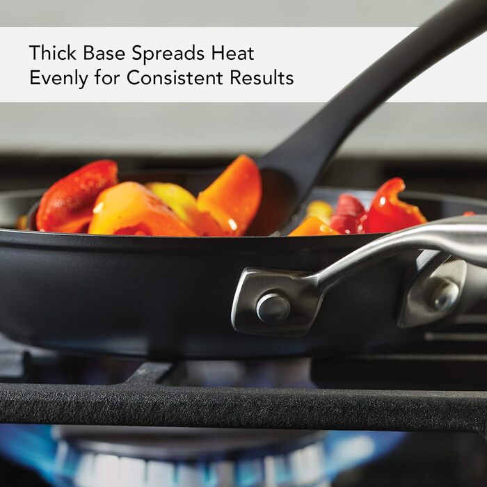 Сковорода-гриль KitchenAid з виливом, харт-елоксирована, з антипригарним покриттям, квадратна, 29 см, матовий чорний