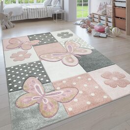 Дитячий килим Paco Home метелики 140x200 см різнокольоровий