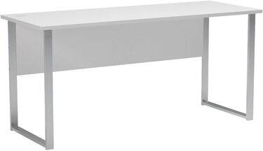 Стіл Stella Trading OFFICE LUX з кабельною втулкою, сірий - Офісний стіл Комп'ютерний стіл з великою робочою поверхнею - Сучасні офісні меблі в комплектації - 170 x 76 x 73 см (Ш/В/Г)