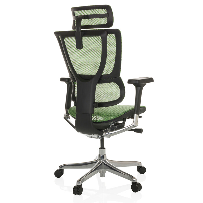 Ергономічне крісло для офісу/кабінету ERGOHUMAN SLIM GEN2 з сітчастою спинкою, колір зелений, hjh OFFICE