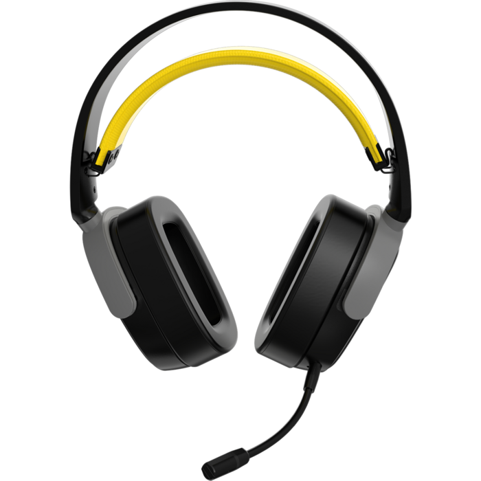Бездротова ігрова гарнітура Ajazz AHM09 MAX Black Gray Yellow (AHM09-MAX-BGY)
