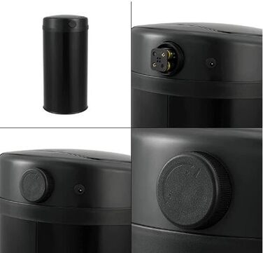 DIVID® Сміттєвий бак із сенсором для кухні 30/40 л | Електричний сміттєвий контейнер | З кріпленням для мішка | З датчиком руху | Автоматичний закриття кришки | Захист від проливання | Кухонний сміттєвий бак (30 л, Чорний)