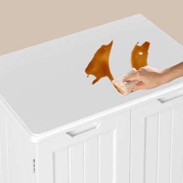 Високий шкаф Bealife для кухні, буфе́т з 2 шухлядами та 2 дверцятами, білий. Підходить для кухні, їдальні та вітальні.