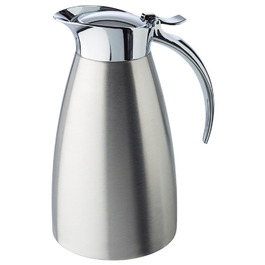 Вакуумний глечик APS 'Advanced', кавник для всіх поширених кавоварок, Ø 13,0 см, В 19,5 см, нержавіюча сталь з подвійними стінками, для гарячих і холодних напоїв, можна мити в посудомийній машині, 8 чашок/1,0 літра (0,6 літра - 5 чашок)