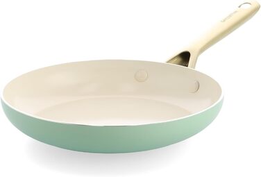 Набір сковорідок GreenPan Shades з керамічним антипригарним покриттям, 3 шт. (20/24/28 см), без PFAS, для індукційних плит, з нержавіючою сталею, безпечний для посудомийної машини, термостійкий, колір Terra (зелений)