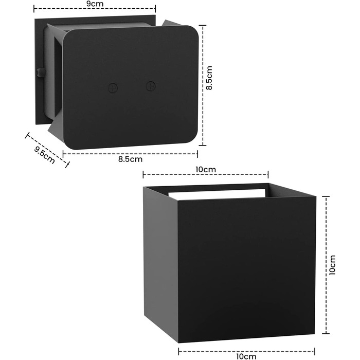 Домашній Світлодіодний Настінний Світильник Homefire, внутрішній і зовнішній настінний світильник, 2 шт., чорний сучасний настінний світильник Up Down G9, теплий білий настінний світильник IP65, водонепроникний настінний світильник з регульованим променем