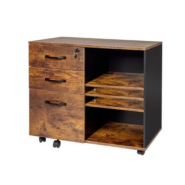 Роликовий контейнер Relaxdays з шухлядами та полицями