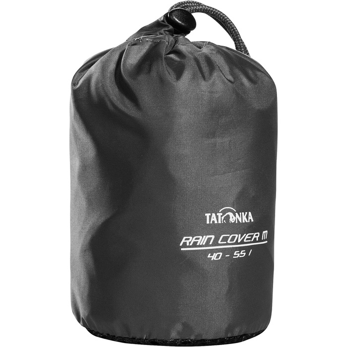 Рюкзак Дощовик Tatonka Rain Cover 40-55 - Легкий, водонепроникний дощовик для трекінгових рюкзаків, туристичних рюкзаків, дорожніх рюкзаків і т.д. об'ємом від 40 до 55 літрів -Включаючи сумку для зберігання 40 - 55 л Чорний