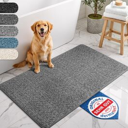 Килимок для ванної кімнати сірого кольору, 50x80 см – неслизький, швидковисихаючий, легко миється