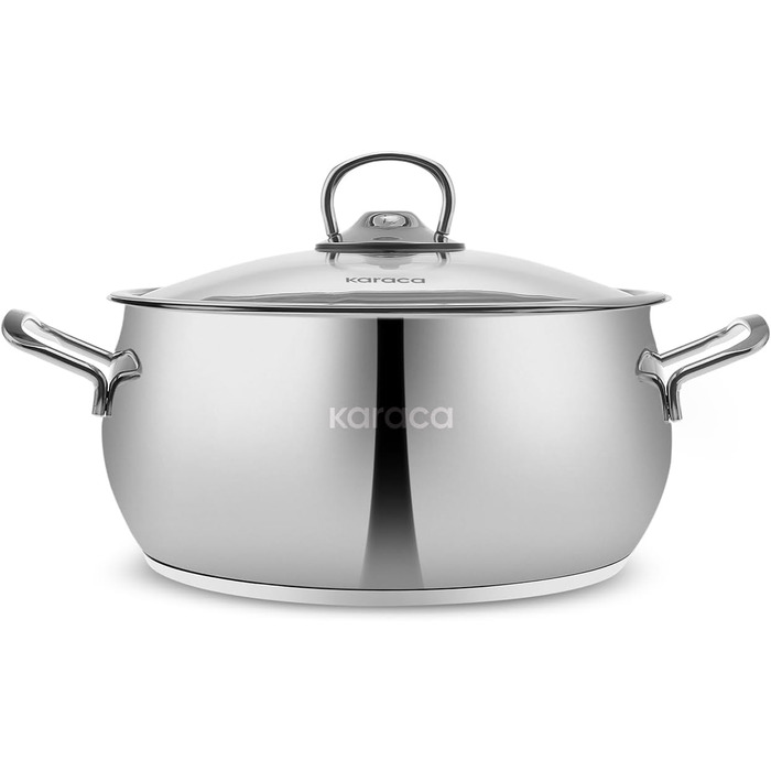 Набір кухонного посуду Karaca Stahl 13 предметів з контейнерами для зберігання - високоякісний нержавіюча сталь для приготування та зберігання їжі
