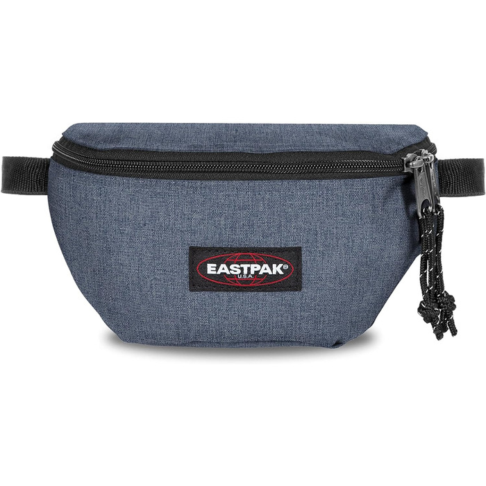 Сумка на пояс Eastpak Springer, 23 см, 2 л, синя (джинси Crafty)