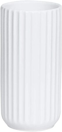 Керамічна ваза біла 18CM - Декоративна ваза для квітів, 18CM