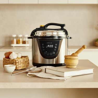 Електричний сковорода-каструля NEWLUX Chef Pot V110, 6L, 10 програм, 1000W, таймер 24год, 2 режими тиску