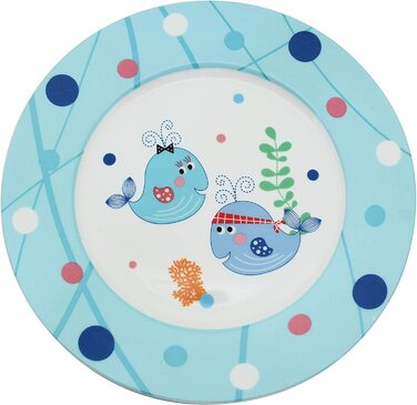 Набір дитячого посуду Exzact з нержавіючої сталі (6 шт.) - миска, тарілка, ніж, виделка, ложка для чаю, столова ложка - подарункова коробка