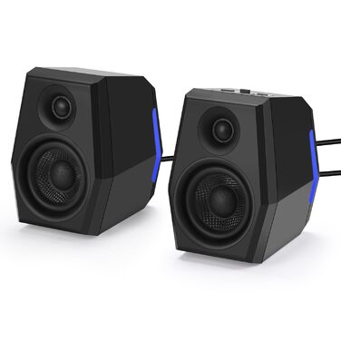 Sanyun SW209 - Комп'ютерні ігрові колонки 36W з RGB-підсвічуванням, Bluetooth 5.2, USB/AUX, 3 режими EQ (Гра/Фільм/Музика)