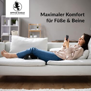 Підніжка під стіл, 43x25x18 см, чорна