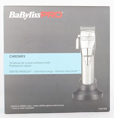 Машинка для стрижки волосся BaBylissPRO CHROMFX з функцією нульового зазору