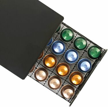 Утримувач для капсул кави, ящик-органайзер для Nespresso, вміщує 60 шт.