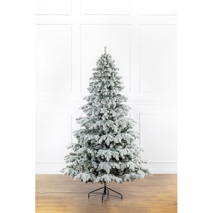 Ялинка лита 'Ковалівська' ЗАСНІЖЕНА LED (золотий - білий) 2,50м