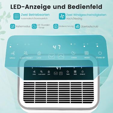 Електричний осушувач повітря COSTWAY 25L з 3 режимами, для приміщень до 30 м², об'єм бака 6,5 л, таймер 24 год, 2 швидкості, тихий режим (≤ 42 dB)